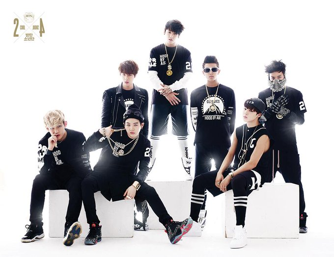 Image of BTS on there debut
